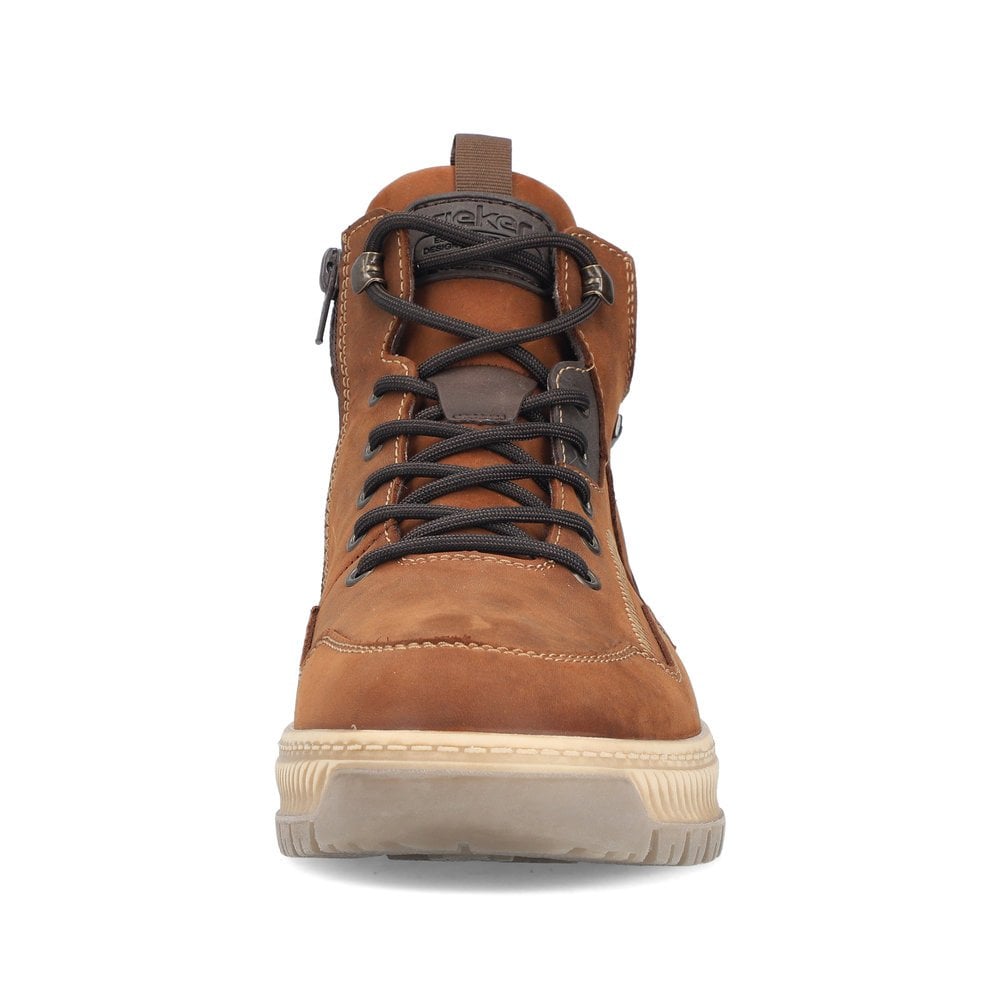 Rieker 38554 Extra Wide Water Resistant Zip/Lace Up Boot - Brown - image 006 |ww_colour=brown|ww_order=006|