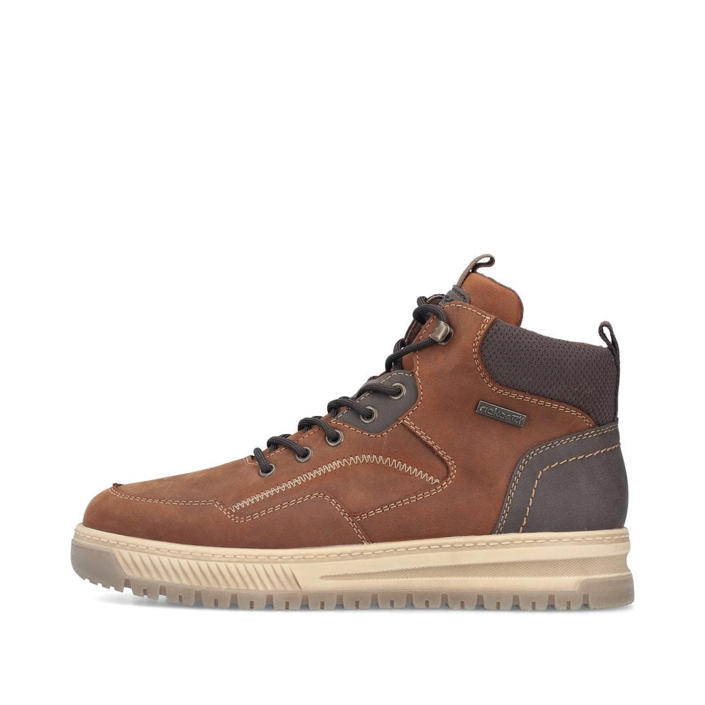 Rieker 38554 Extra Wide Water Resistant Zip/Lace Up Boot - Brown - image 007 |ww_colour=brown|ww_order=007|