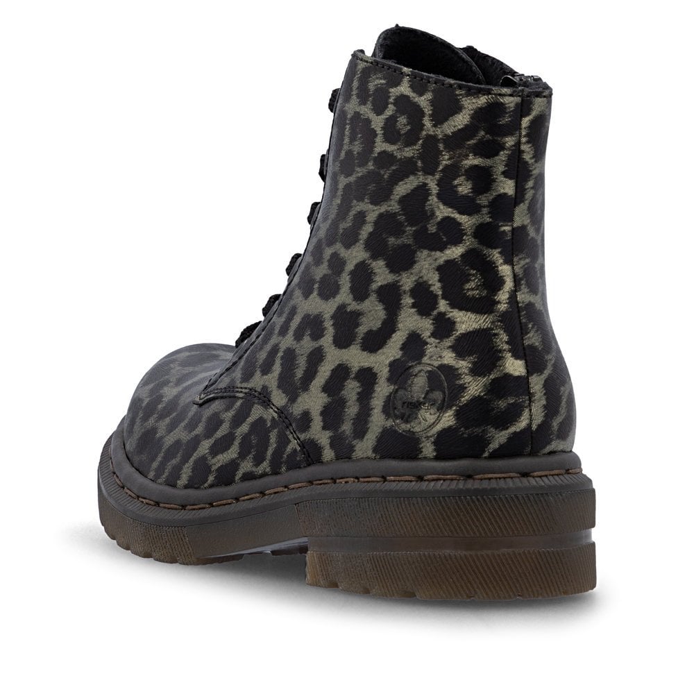 Rieker 78240 Biker Style Boot - Black Leopard - image 006 |ww_colour=black-leopard|ww_order=006|