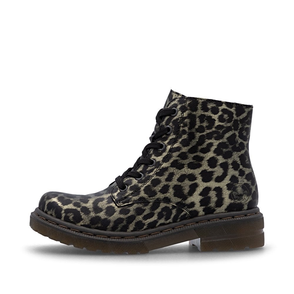 Rieker 78240 Biker Style Boot - Black Leopard - image 007 |ww_colour=black-leopard|ww_order=007|