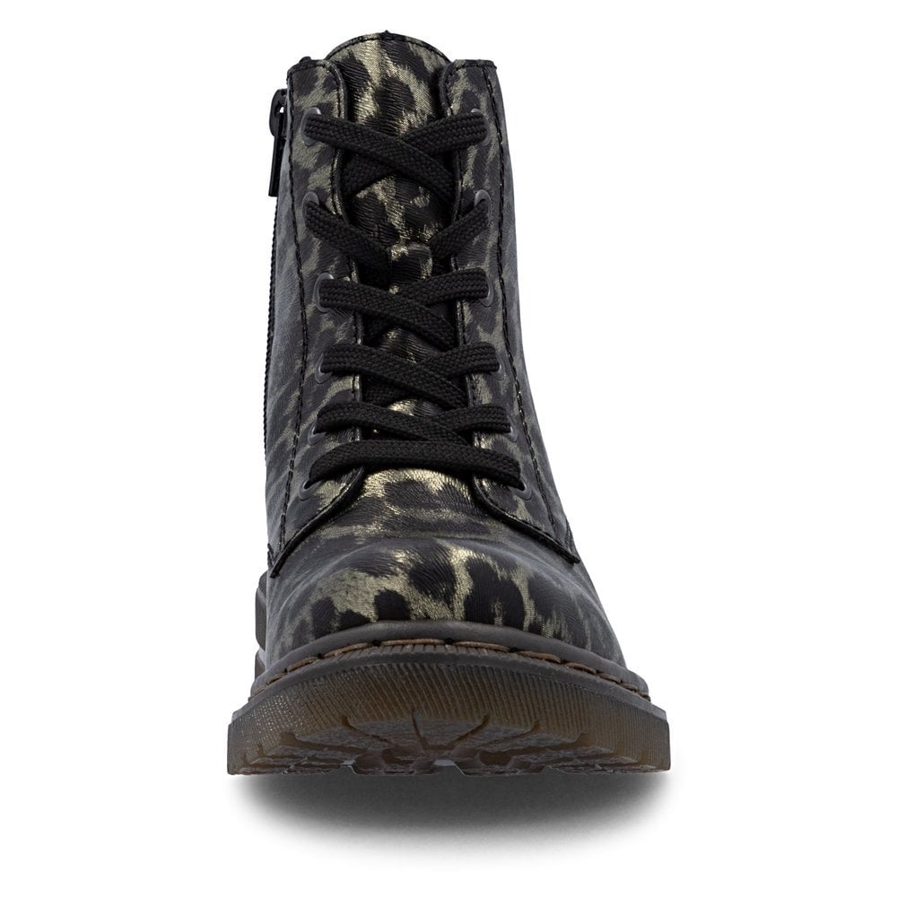 Rieker 78240 Biker Style Boot - Black Leopard - image 009 |ww_colour=black-leopard|ww_order=009|