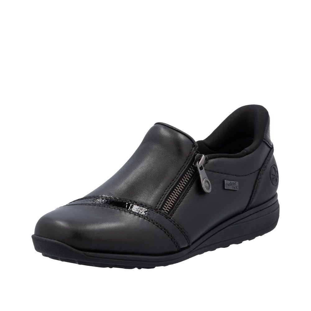 Rieker 47264 Water-resistant slip-on/zip shoe - Black - image 004 |ww_colour=black|ww_order=004|