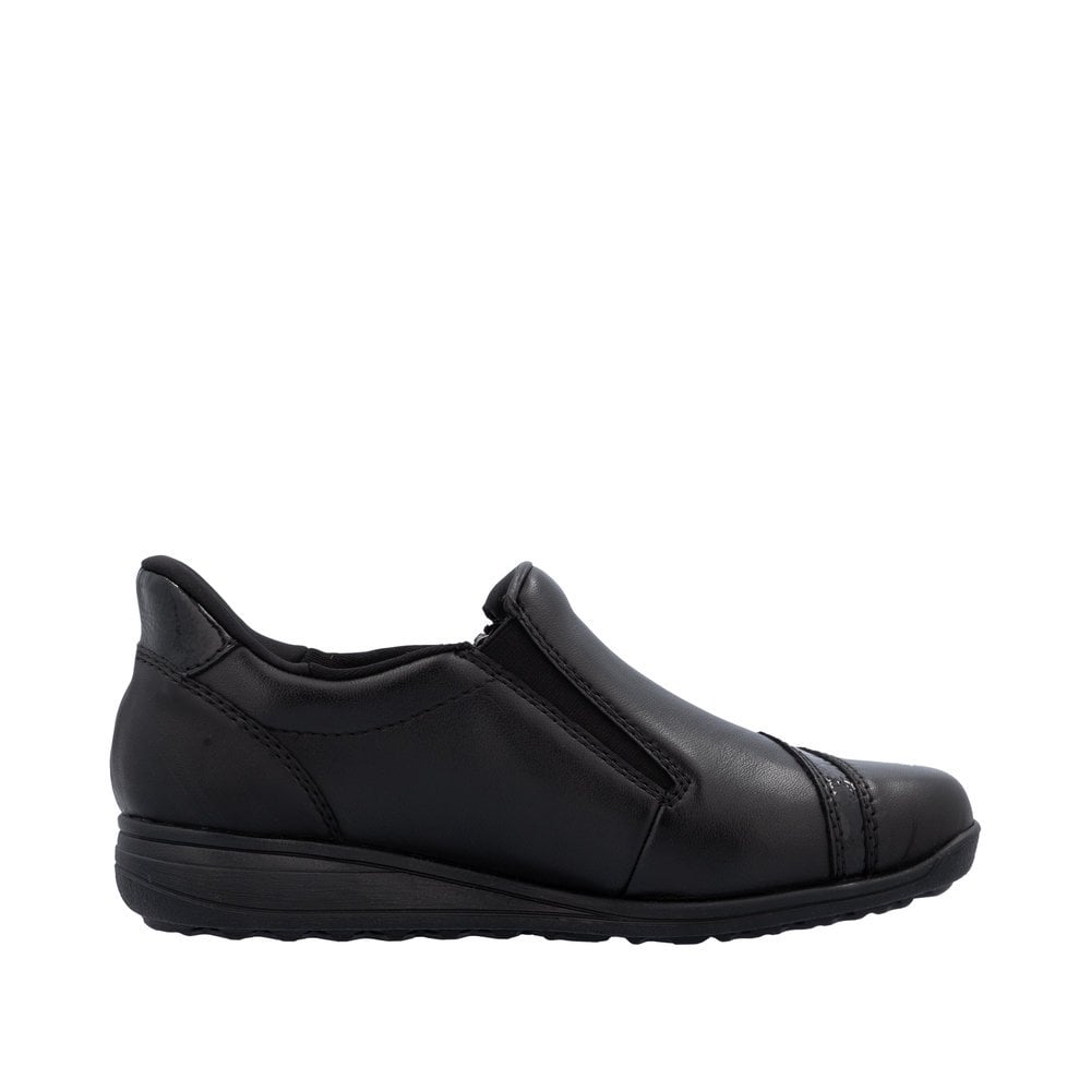 Rieker 47264 Water-resistant slip-on/zip shoe - Black - image 005 |ww_colour=black|ww_order=005|