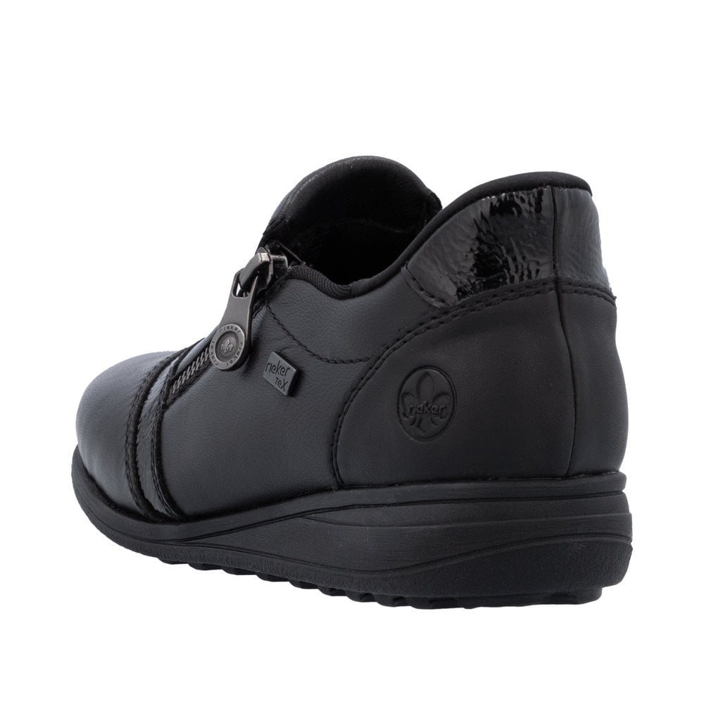 Rieker 47264 Water-resistant slip-on/zip shoe - Black - image 006 |ww_colour=black|ww_order=006|