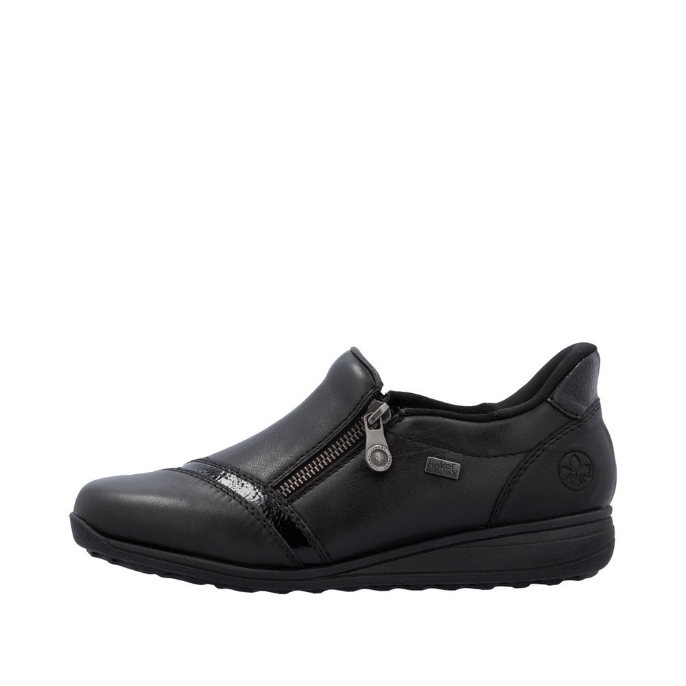 Rieker 47264 Water-resistant slip-on/zip shoe - Black - image 007 |ww_colour=black|ww_order=007|