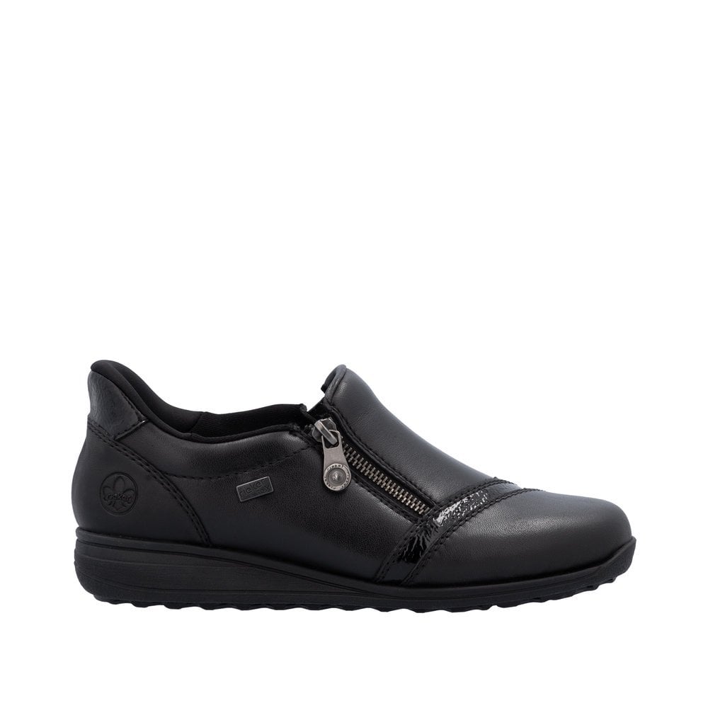 Rieker 47264 Water-resistant slip-on/zip shoe - Black - image 009 |ww_colour=black|ww_order=009|
