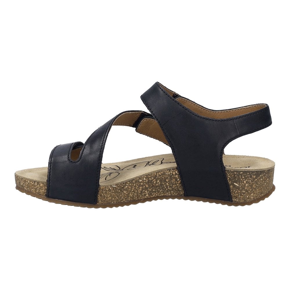Josef Seibel Tonga 25, 3 Hook & Loop Fastening Strap Sandal - Black - image 003 |ww_colour=black|ww_order=003|