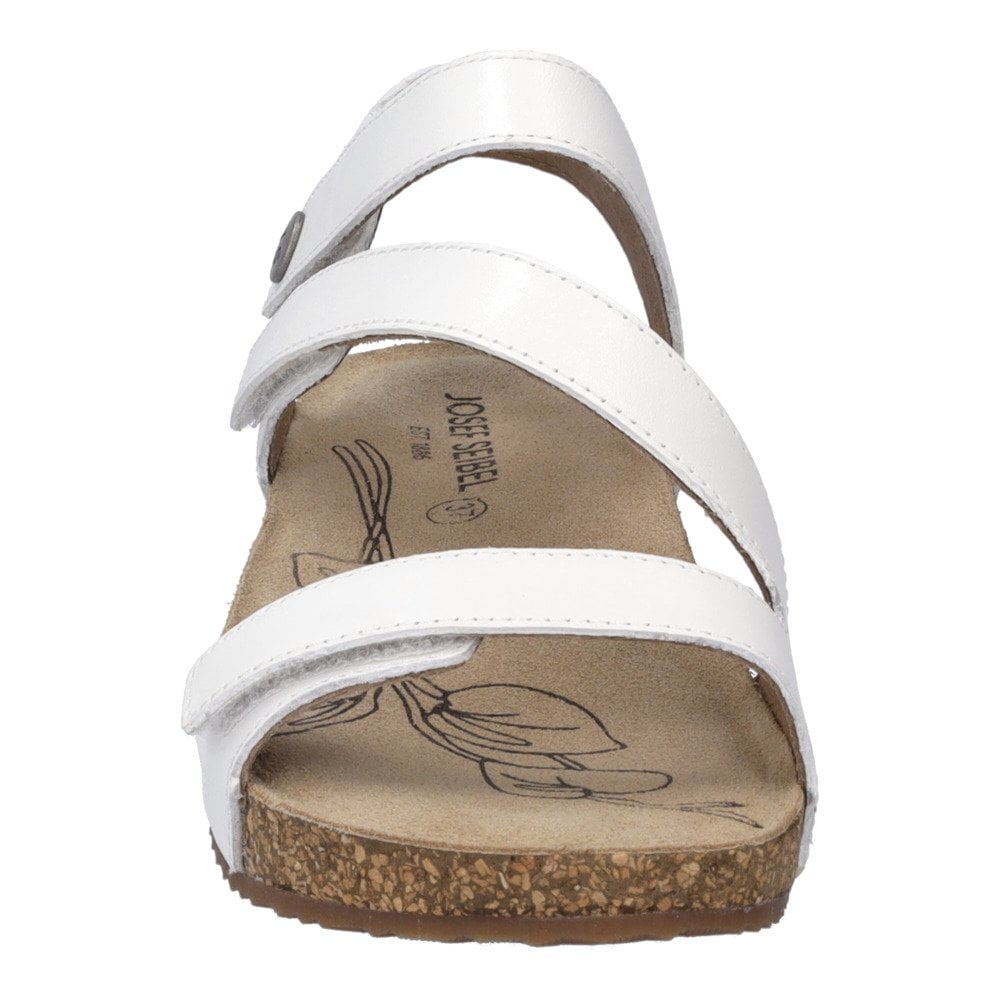 Josef Seibel Tonga 25, 3 Hook & Loop Fastening Strap Sandal - White - image 004 |ww_colour=white|ww_order=004|