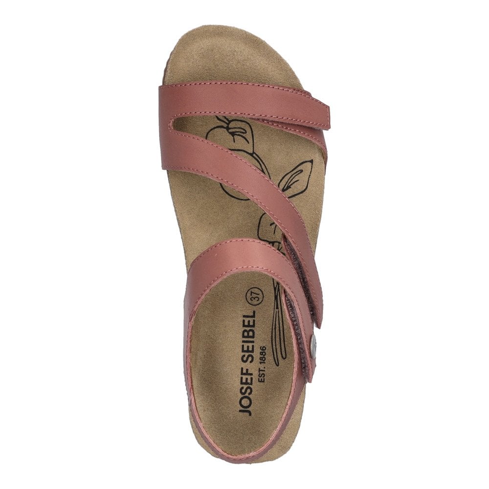 Josef Seibel Tonga 25, 3 Hook & Loop Fastening Strap Sandal - Altrosa - image 006 |ww_colour=altrosa|ww_order=006|