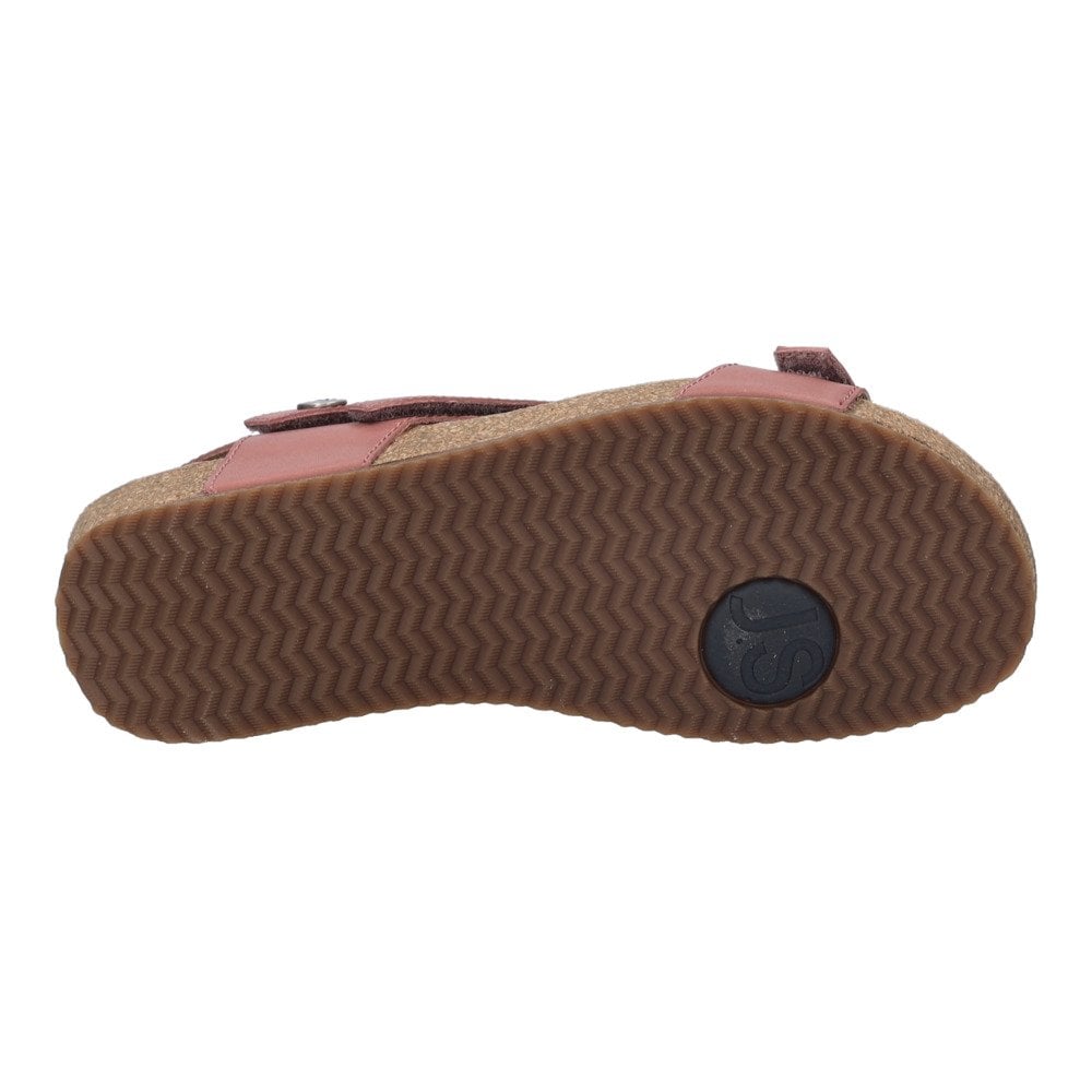 Josef Seibel Tonga 25, 3 Hook & Loop Fastening Strap Sandal - Altrosa - image 007 |ww_colour=altrosa|ww_order=007|