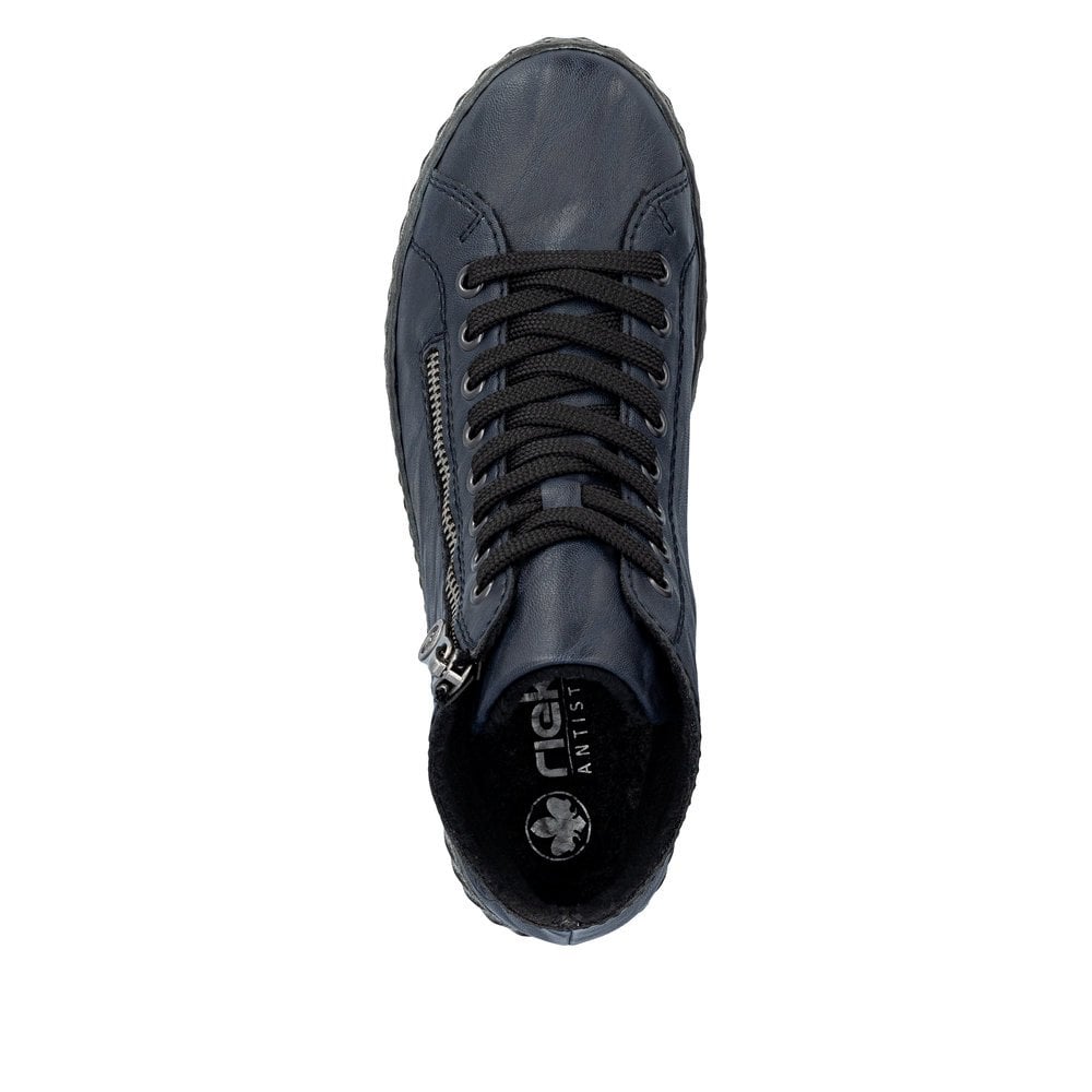Rieker N0921 Lace & Zip Fastening - Blue - image 006 |ww_colour=blue|ww_order=006|