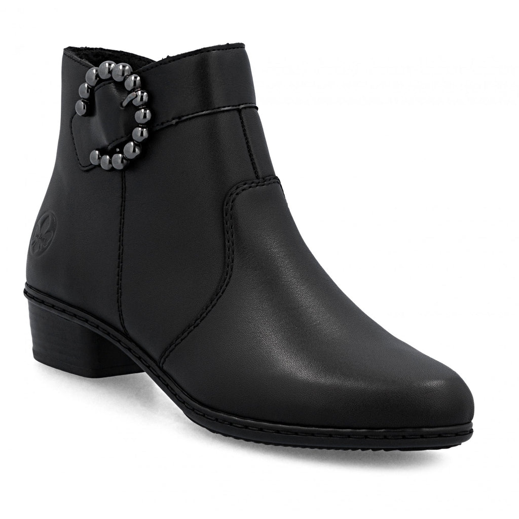 Rieker Y0797 Zip Up Boot - Black - image 001 |ww_colour=black|ww_order=001|