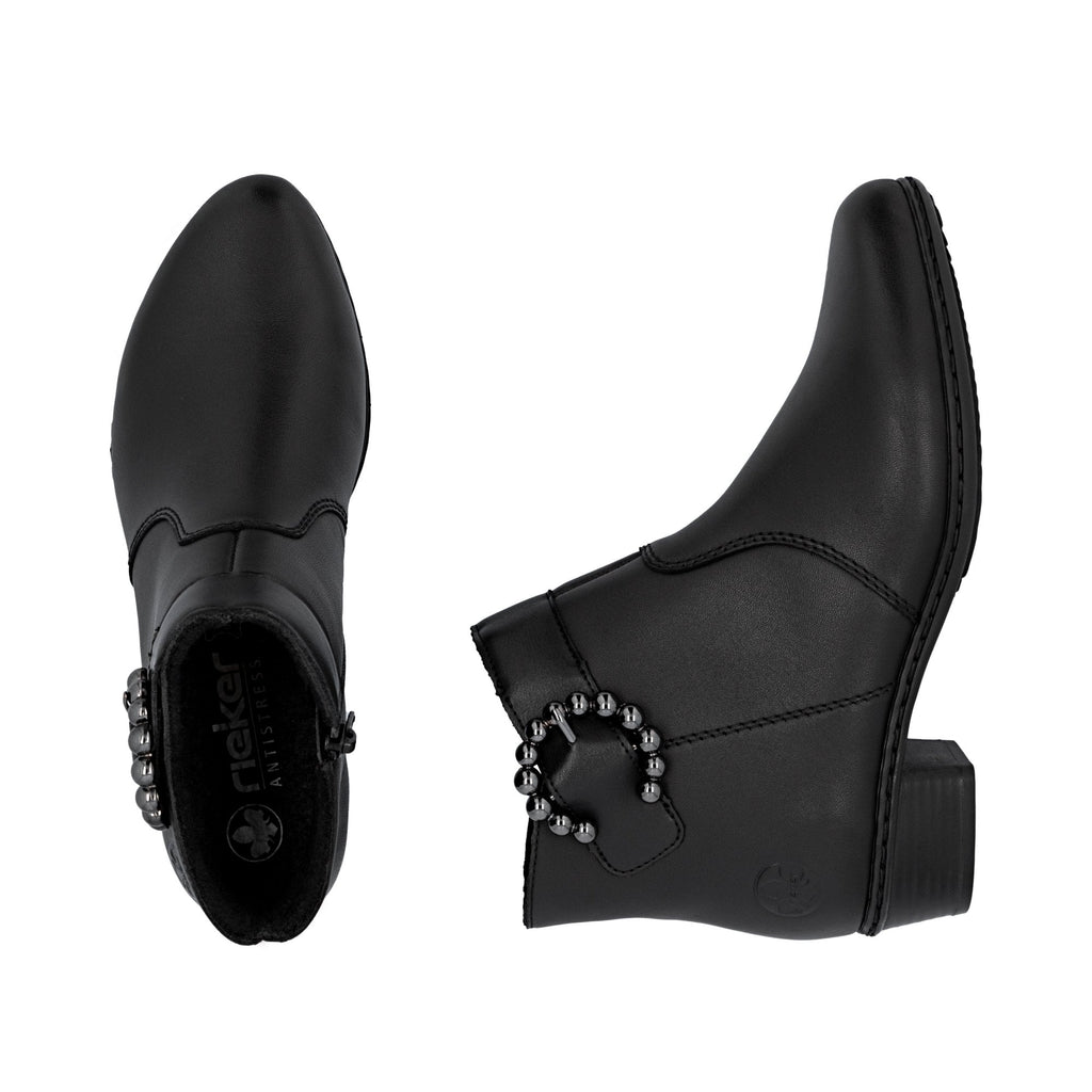Rieker Y0797 Zip Up Boot - Black - image 002 |ww_colour=black|ww_order=002|