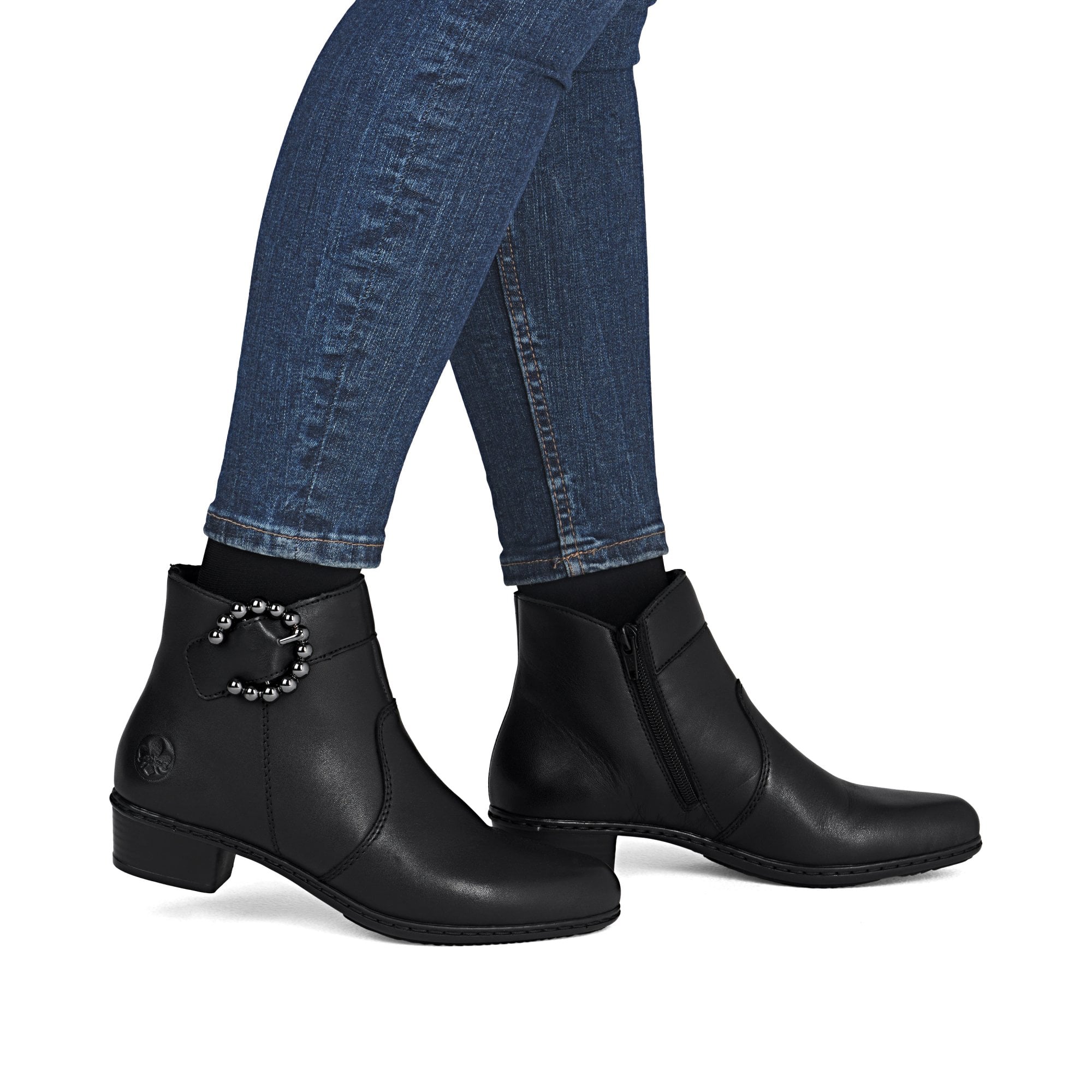 Rieker Y0797 Zip Up Boot - Black - image 004 |ww_colour=black|ww_order=004|
