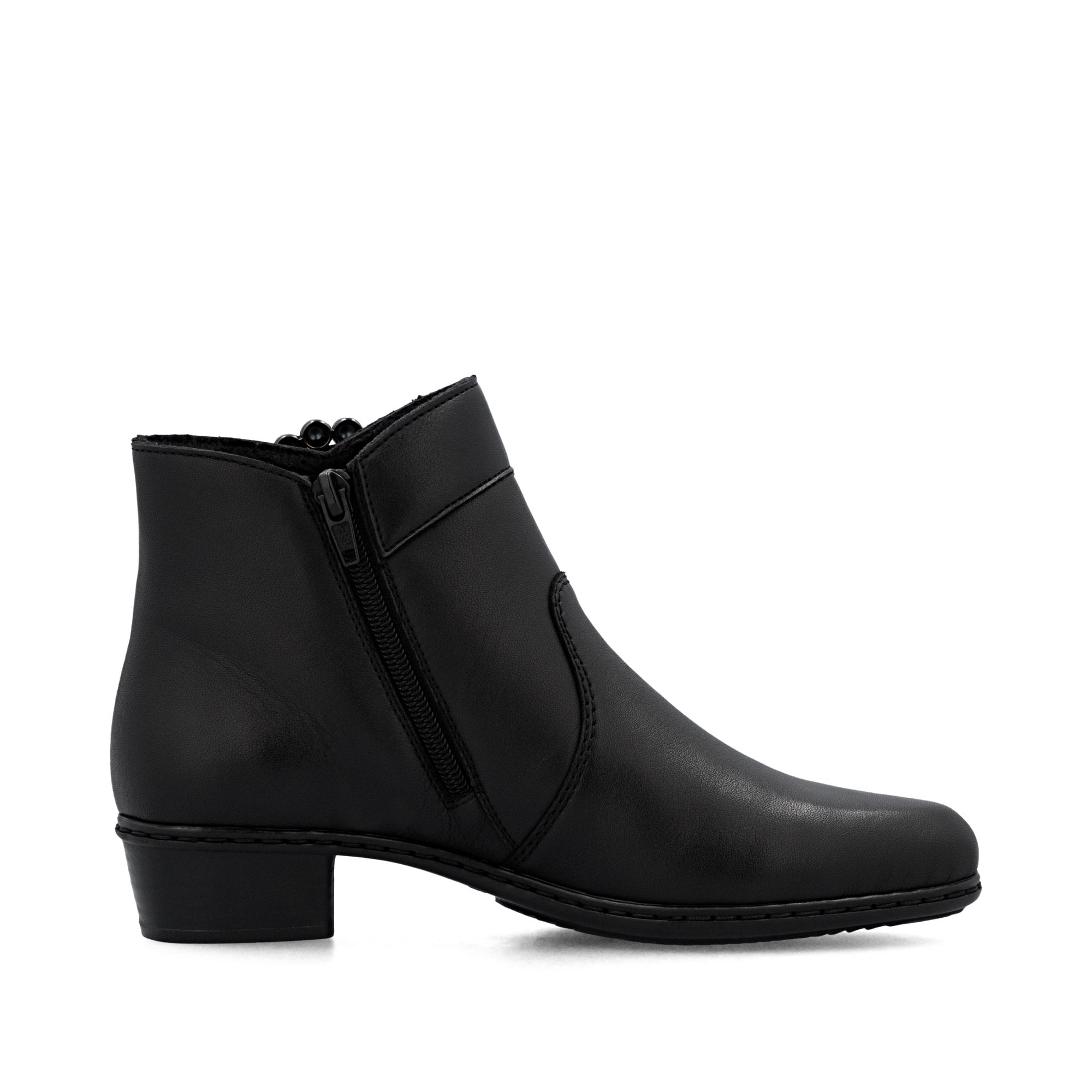 Rieker Y0797 Zip Up Boot - Black - image 005 |ww_colour=black|ww_order=005|