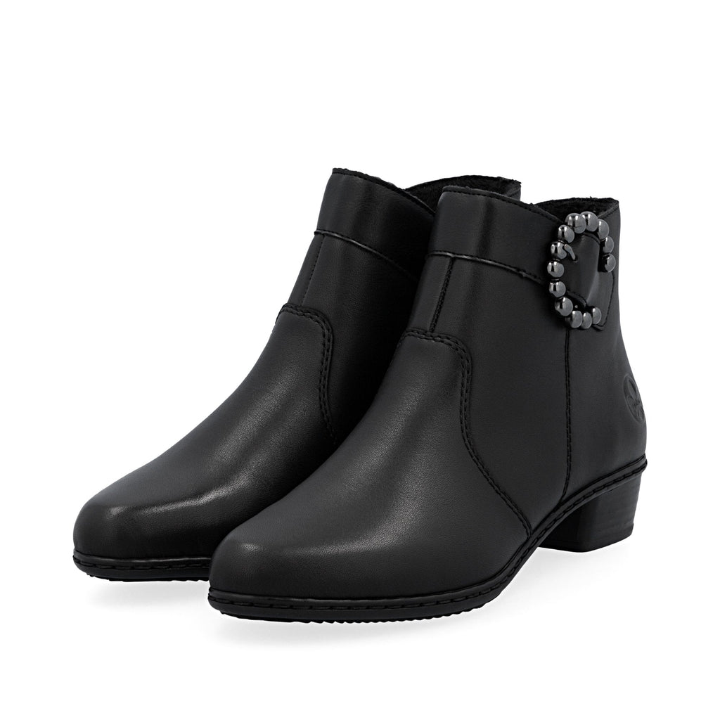 Rieker Y0797 Zip Up Boot - Black - image 010 |ww_colour=black|ww_order=010|