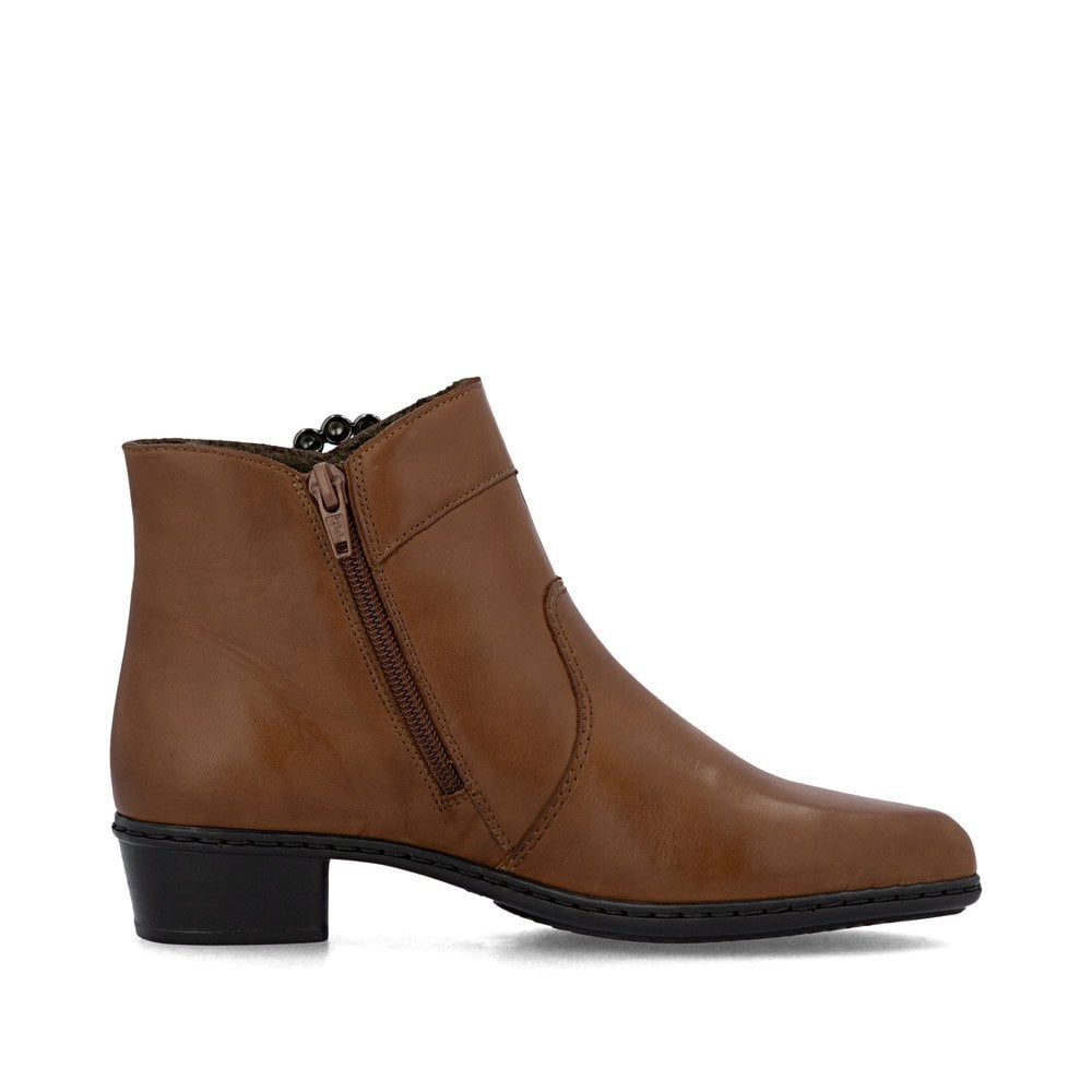 Rieker Y0797 Zip Up Boot - Tan - image 005 |ww_colour=tan|ww_order=005|
