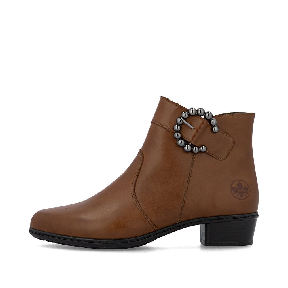 Rieker Y0797 Zip Up Boot - Tan - image 007 |ww_colour=tan|ww_order=007|