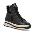 Rieker W3870 Platform Zip/Lace Up Ankle Boot - Black - image 001 |ww_colour=black|ww_order=001|