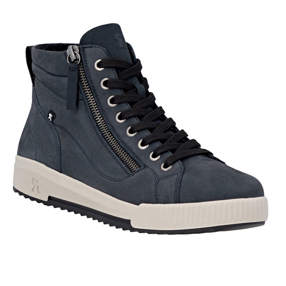 Rieker W0164 Lace/Zip up Ankle Boot - Blue - image 001 |ww_colour=blue|ww_order=001|