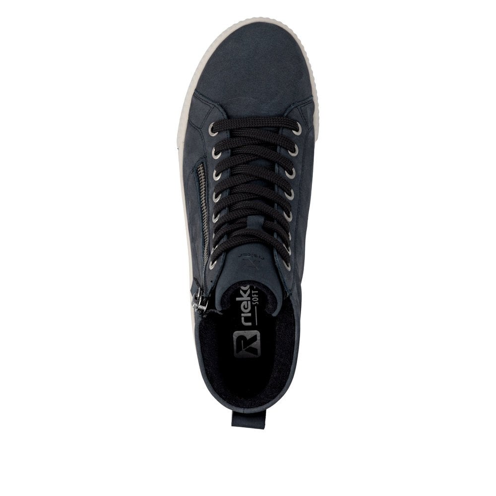 Rieker W0164 Lace/Zip up Ankle Boot - Blue - image 004 |ww_colour=blue|ww_order=004|
