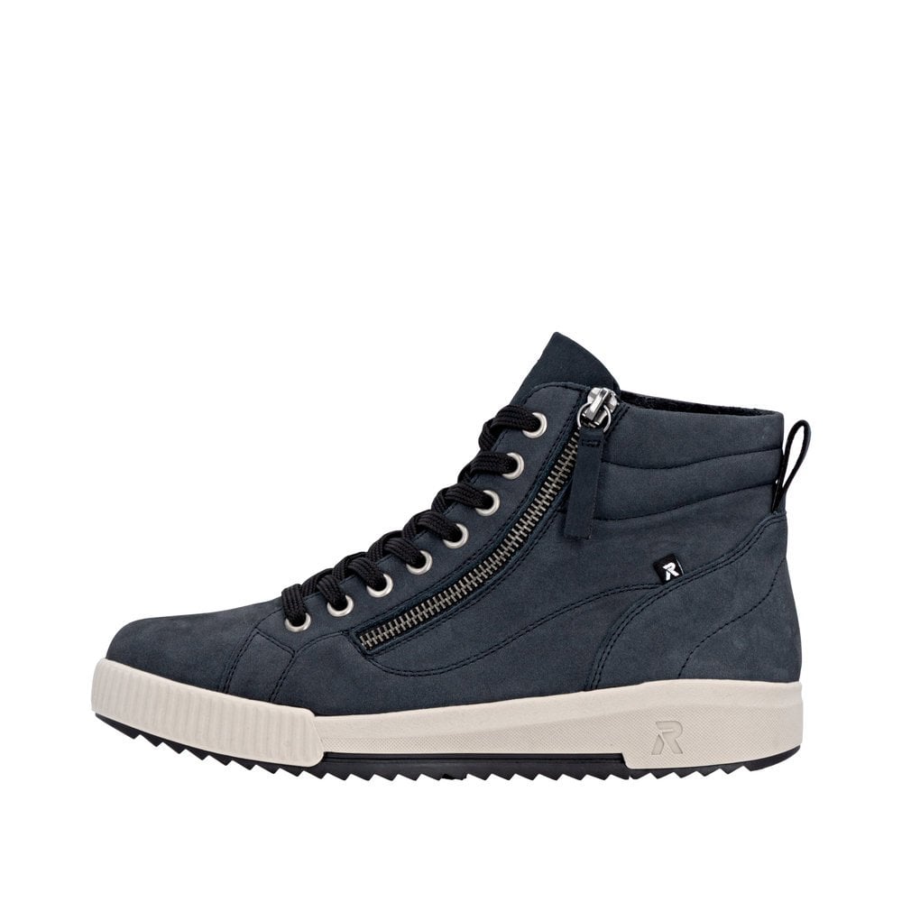Rieker W0164 Lace/Zip up Ankle Boot - Blue - image 008 |ww_colour=blue|ww_order=008|