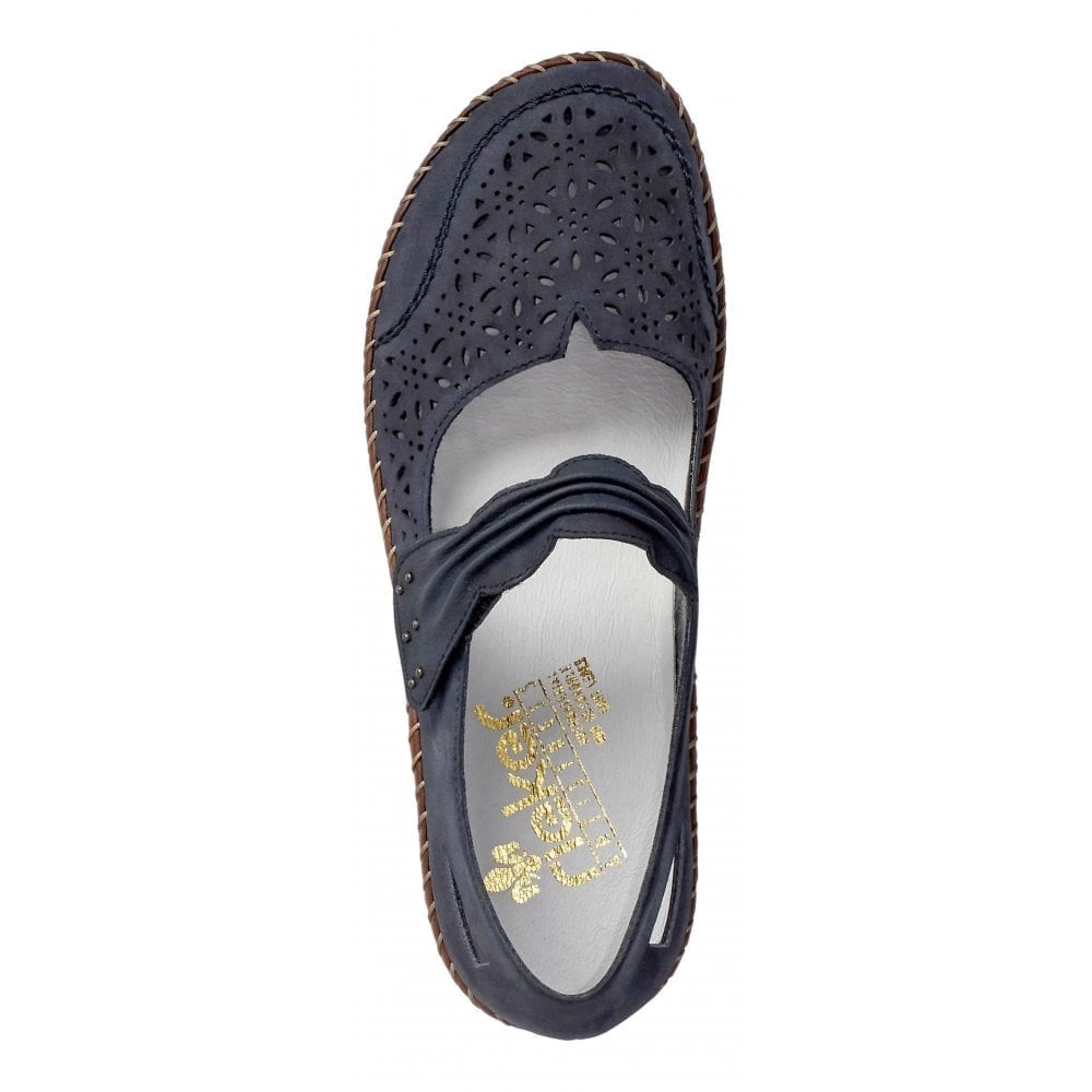 Rieker Cindy Bar Shoe - Dark Blue - image 004 |ww_colour=dark-blue|ww_order=004|