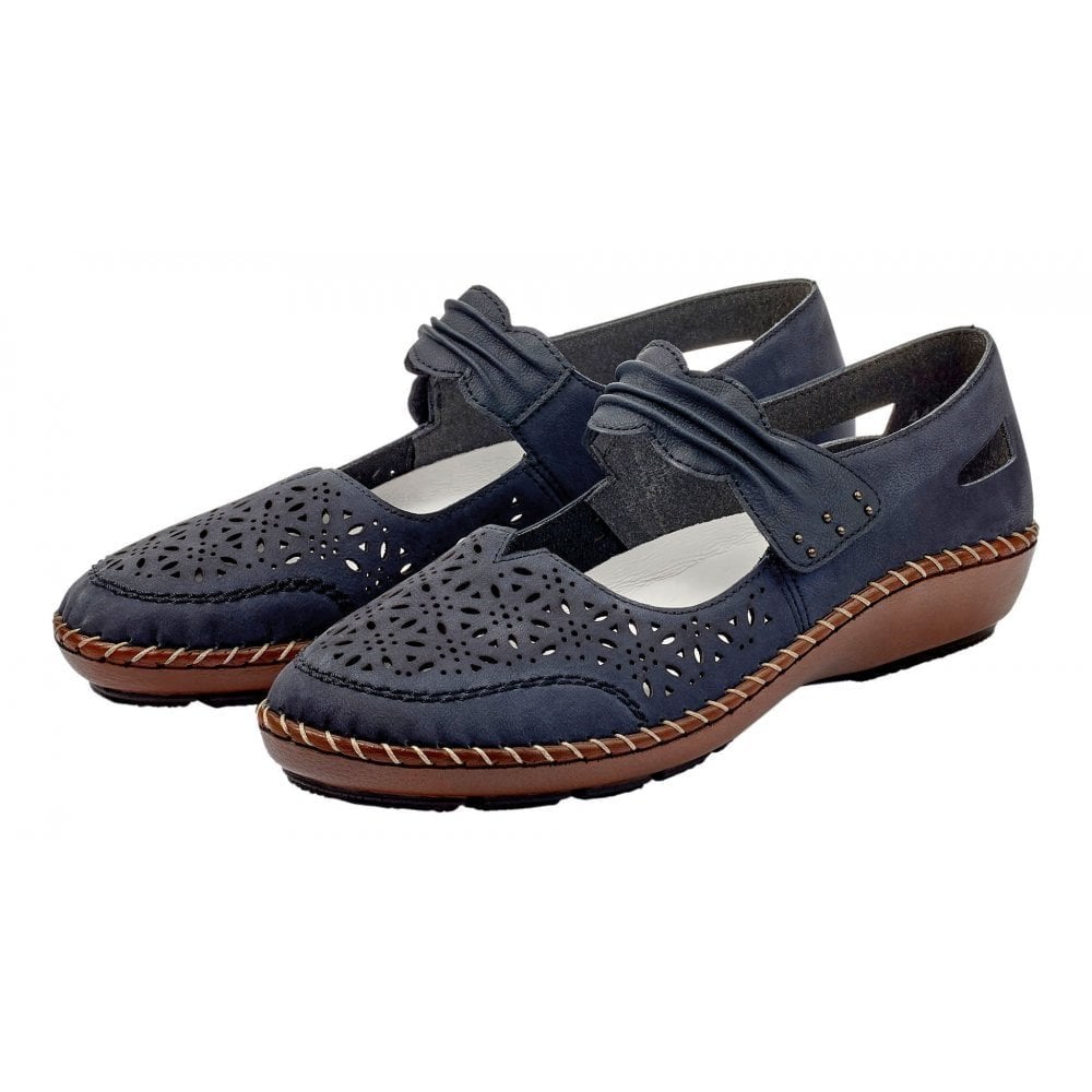 Rieker Cindy Bar Shoe - Dark Blue - image 006 |ww_colour=dark-blue|ww_order=006|