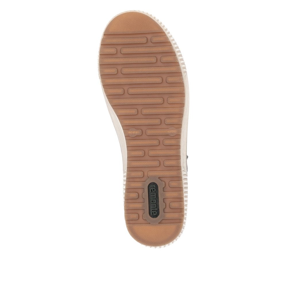 Remonte D0700 Water Resistant Lace & Zip Up - Dark Brown - image 003 |ww_colour=dark-brown|ww_order=003|