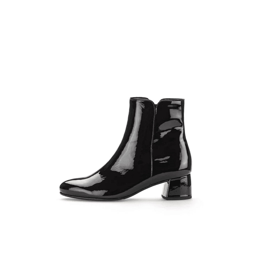 Gabor Abbey Zip Up Ankle Boot - Black Pat - image 004 |ww_colour=black-pat|ww_order=004|