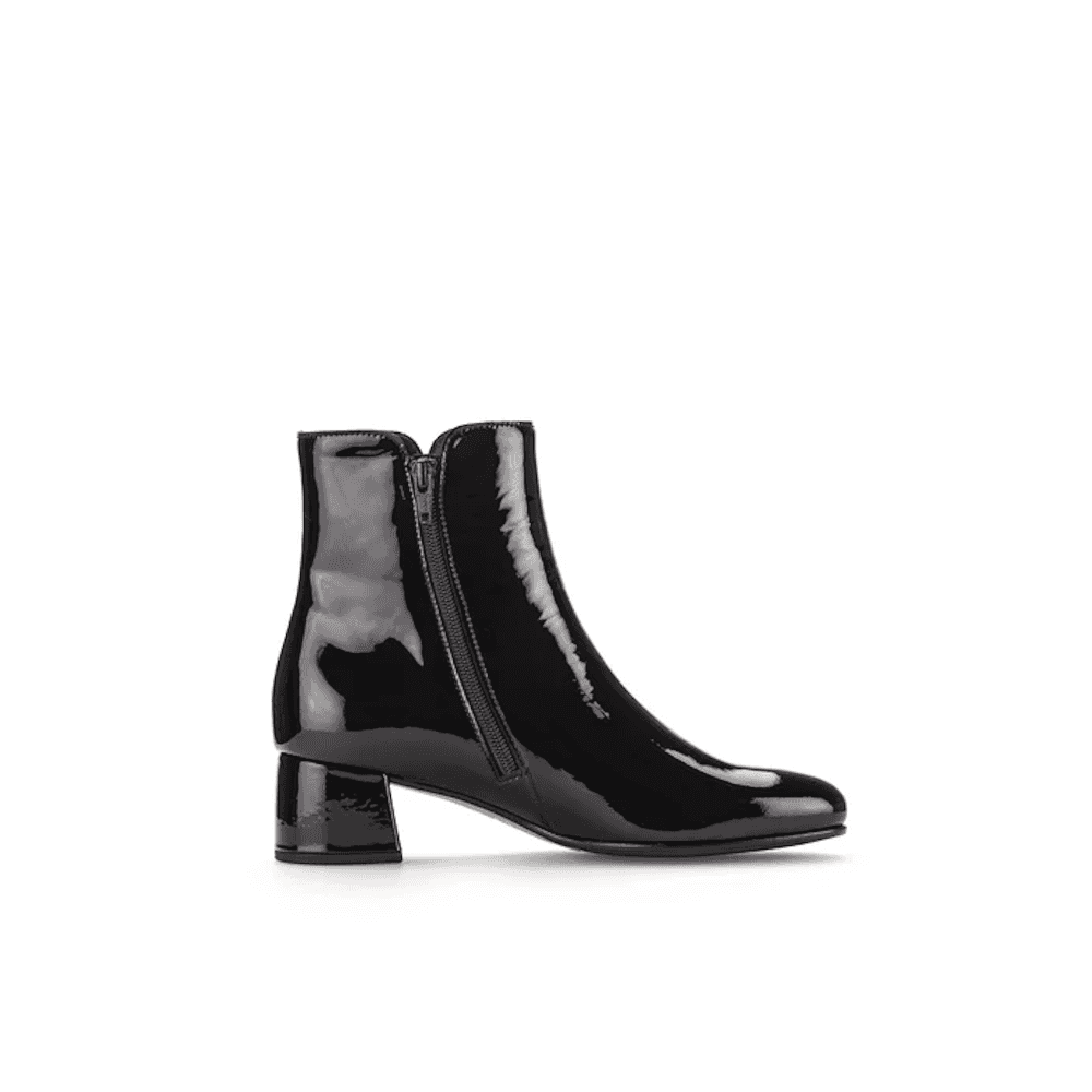 Gabor Abbey Zip Up Ankle Boot - Black Pat - image 005 |ww_colour=black-pat|ww_order=005|