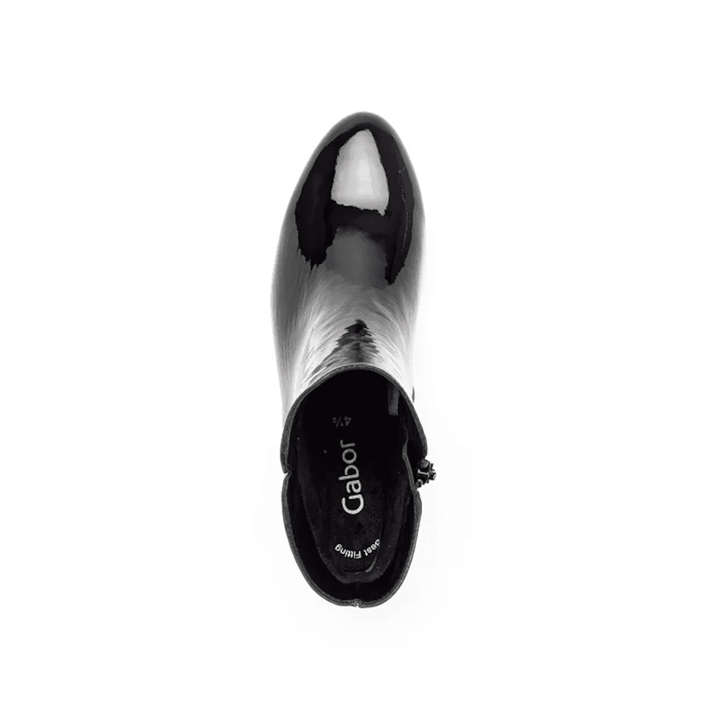 Gabor Abbey Zip Up Ankle Boot - Black Pat - image 006 |ww_colour=black-pat|ww_order=006|