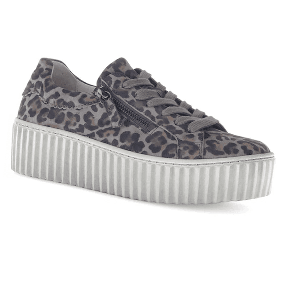 Gabor Dolly Lace/Zip Up Trainers - Grey - image 001 |ww_colour=grey|ww_order=001|