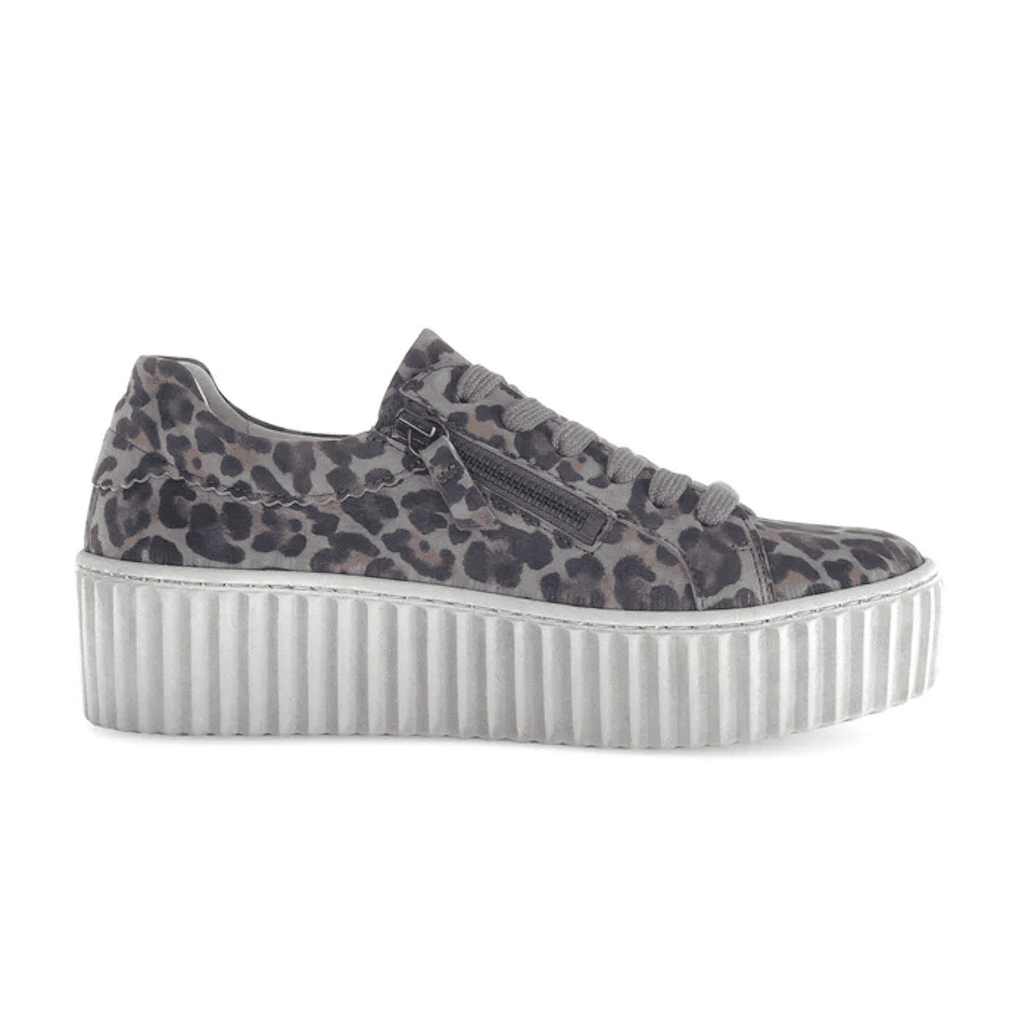 Gabor Dolly Lace/Zip Up Trainers - Grey - image 003 |ww_colour=grey|ww_order=003|