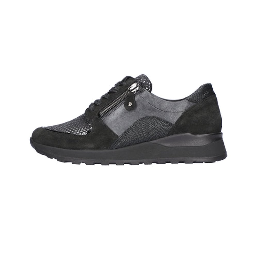 Waldlaufer Hiroko Lace Up & Zip Fastening - Black - image 005 |ww_colour=black|ww_order=005|