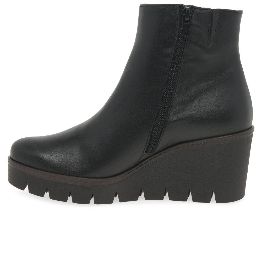 Gabor Utopia 780 Wedge Boot - Black Leather - image 004 |ww_colour=black-leather|ww_order=004|