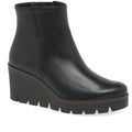 Gabor Utopia 780 Wedge Boot - Black Leather - image 001 |ww_colour=black-leather|ww_order=001|