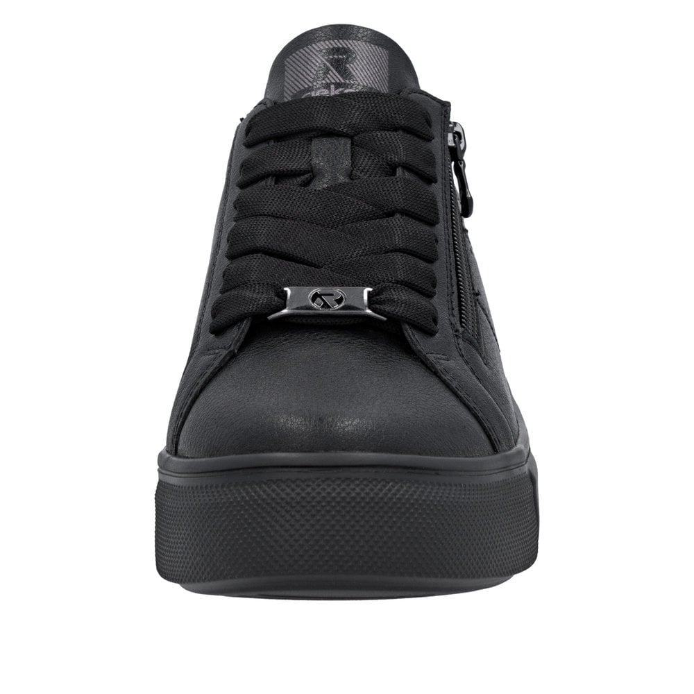 Rieker W2605 Lace Up/Zip trainer - Black - image 008 |ww_colour=black|ww_order=008|