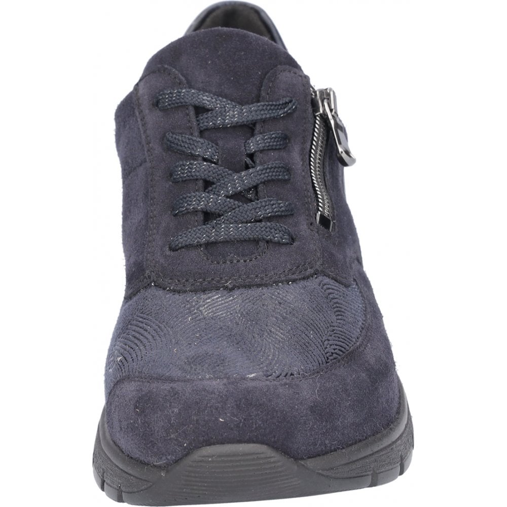 Waldlaufer K Ramona Wide Fit Lace Up/Zip Fastening Shoe - Notte - image 003 |ww_colour=notte|ww_order=003|