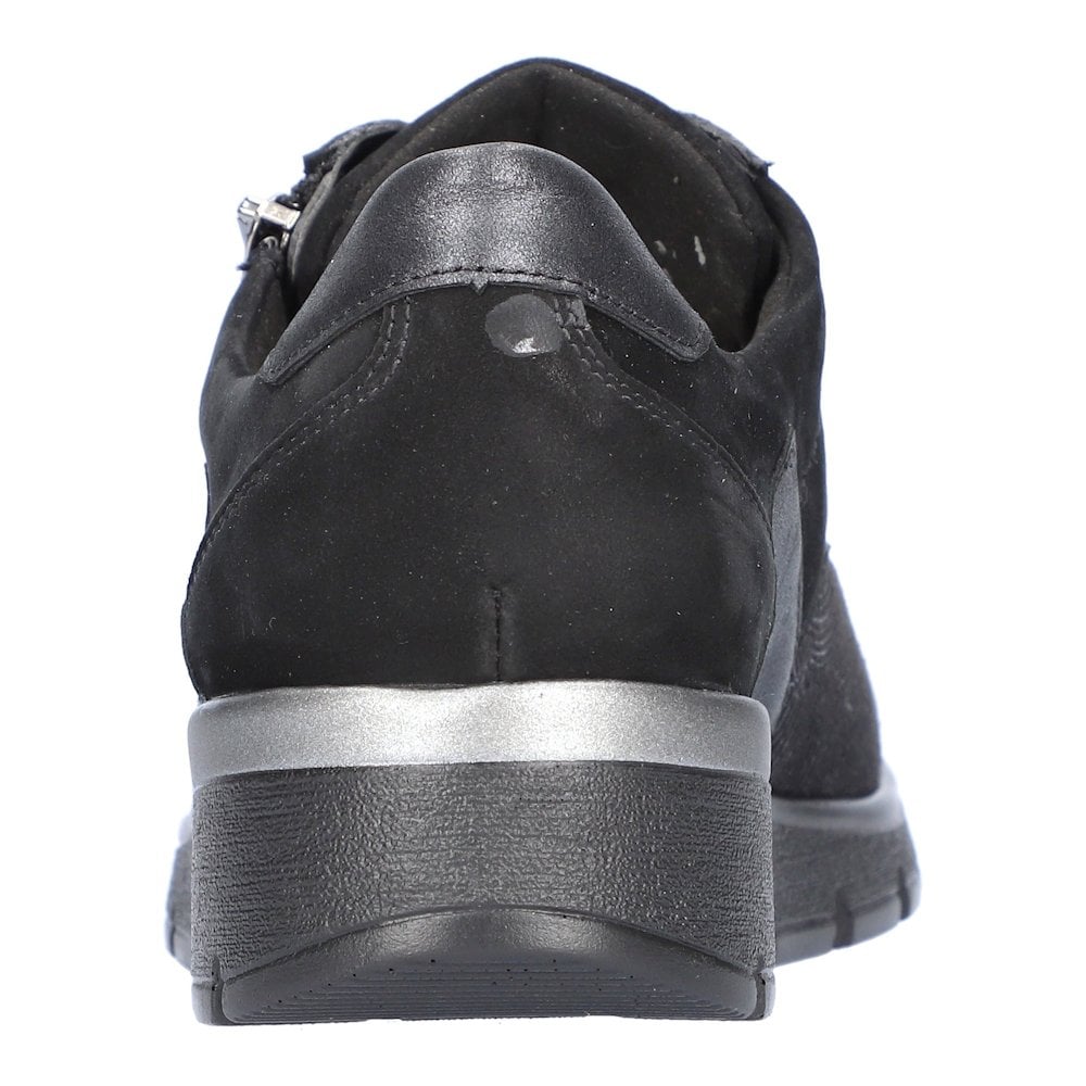 Waldlaufer K Ramona Wide Fit Lace Up/Zip Fastening Shoe - Schwarz - image 005 |ww_colour=schwarz|ww_order=005|