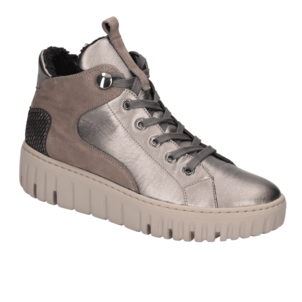 Waldlaufer H-Fit Livia Zip/Lace Hi Top - Metallic - image 001 |ww_colour=metallic|ww_order=001|