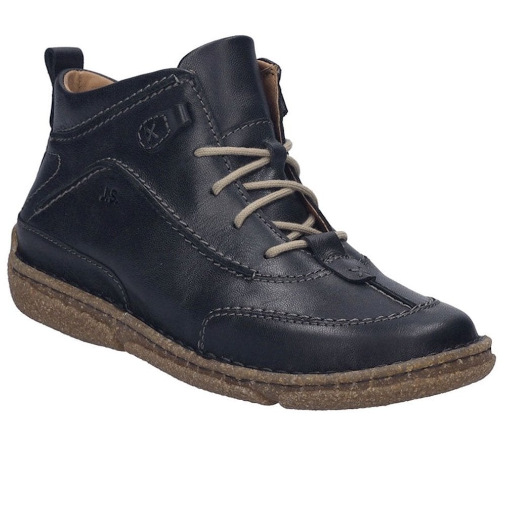 Josef Seibel Neele 52 Lace/Zip Up Ankle Boot - Schwarz - image 001 |ww_colour=schwarz|ww_order=001|