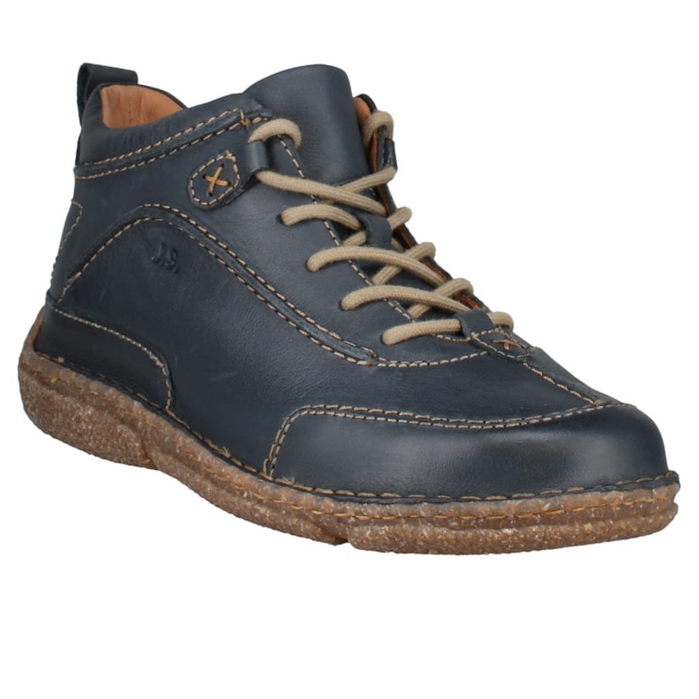 Josef Seibel Neele 52 Lace/Zip Up Ankle Boot - Ocean Blue - image 001 |ww_colour=ocean-blue|ww_order=001|