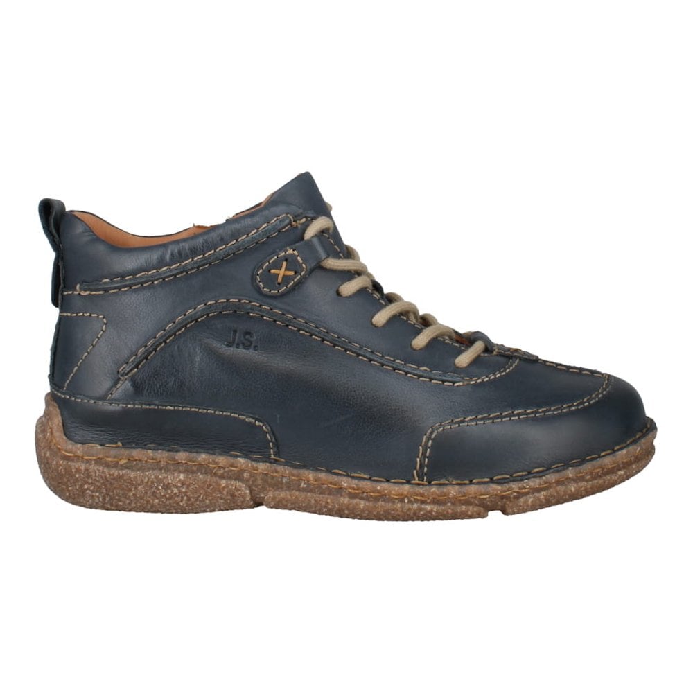 Josef Seibel Neele 52 Lace/Zip Up Ankle Boot - Ocean Blue - image 004 |ww_colour=ocean-blue|ww_order=004|