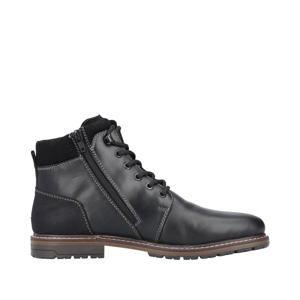 Rieker 13740 Lace & Zip Up Ankle Boot - Black - image 002 |ww_colour=black|ww_order=002|