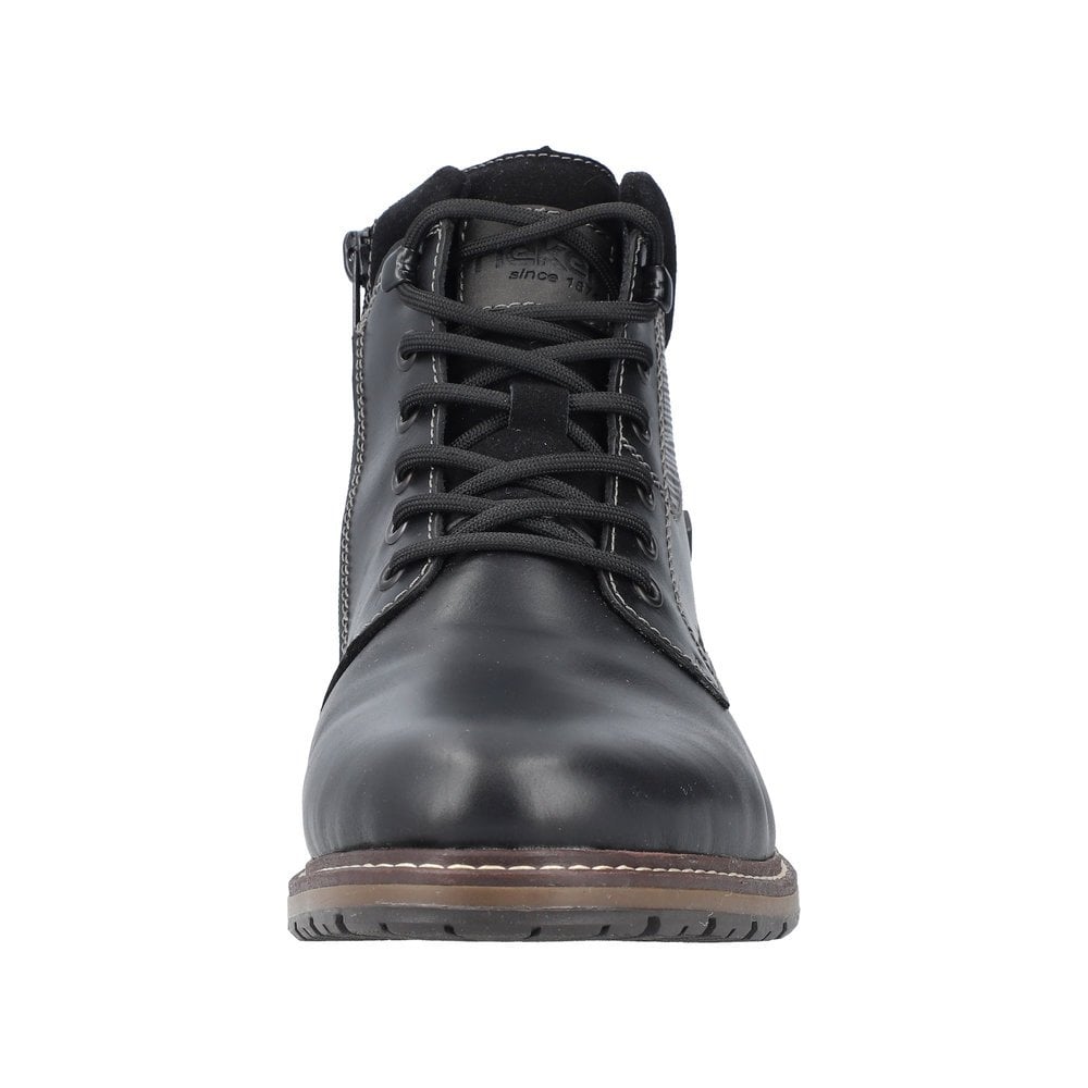Rieker 13740 Lace & Zip Up Ankle Boot - Black - image 003 |ww_colour=black|ww_order=003|