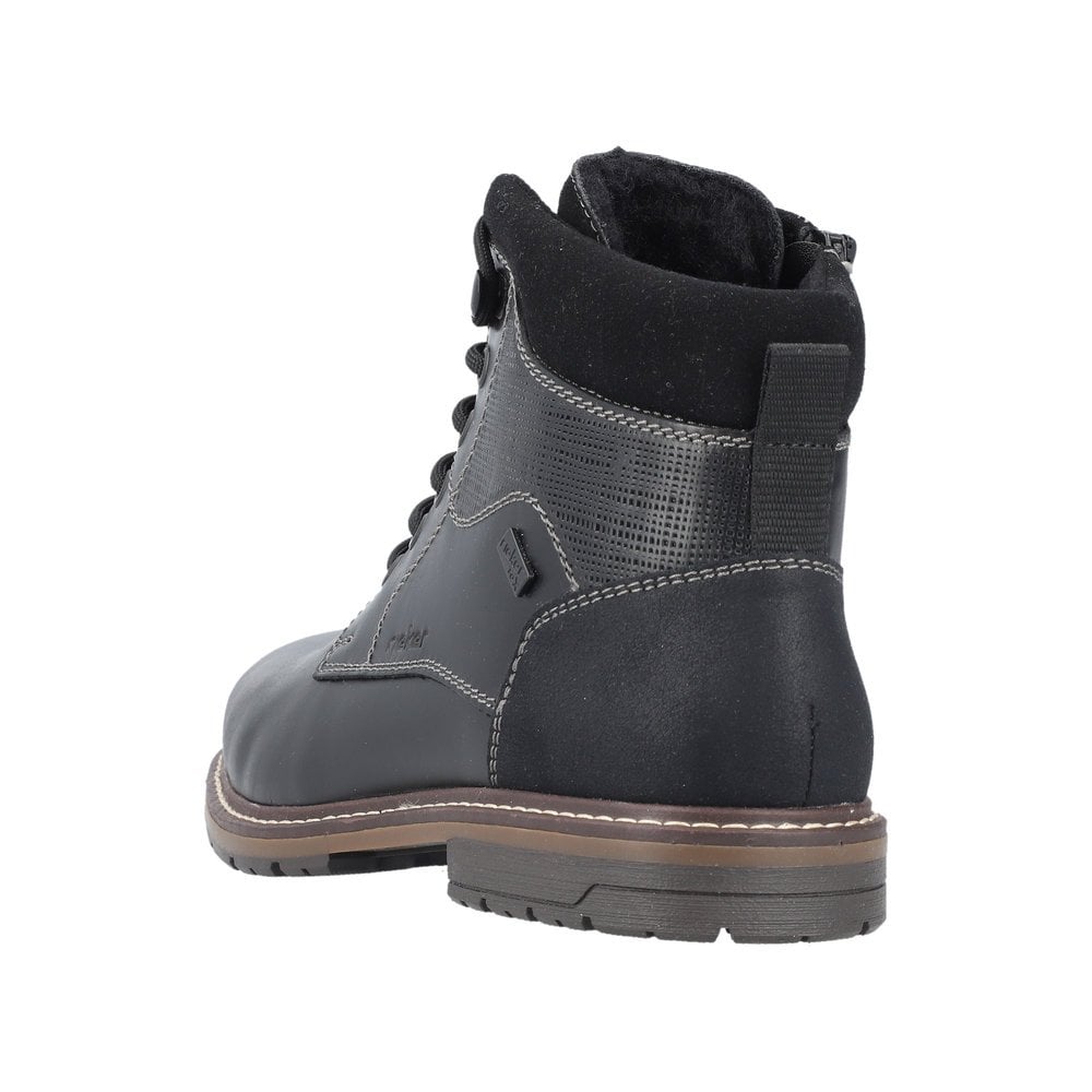 Rieker 13740 Lace & Zip Up Ankle Boot - Black - image 006 |ww_colour=black|ww_order=006|