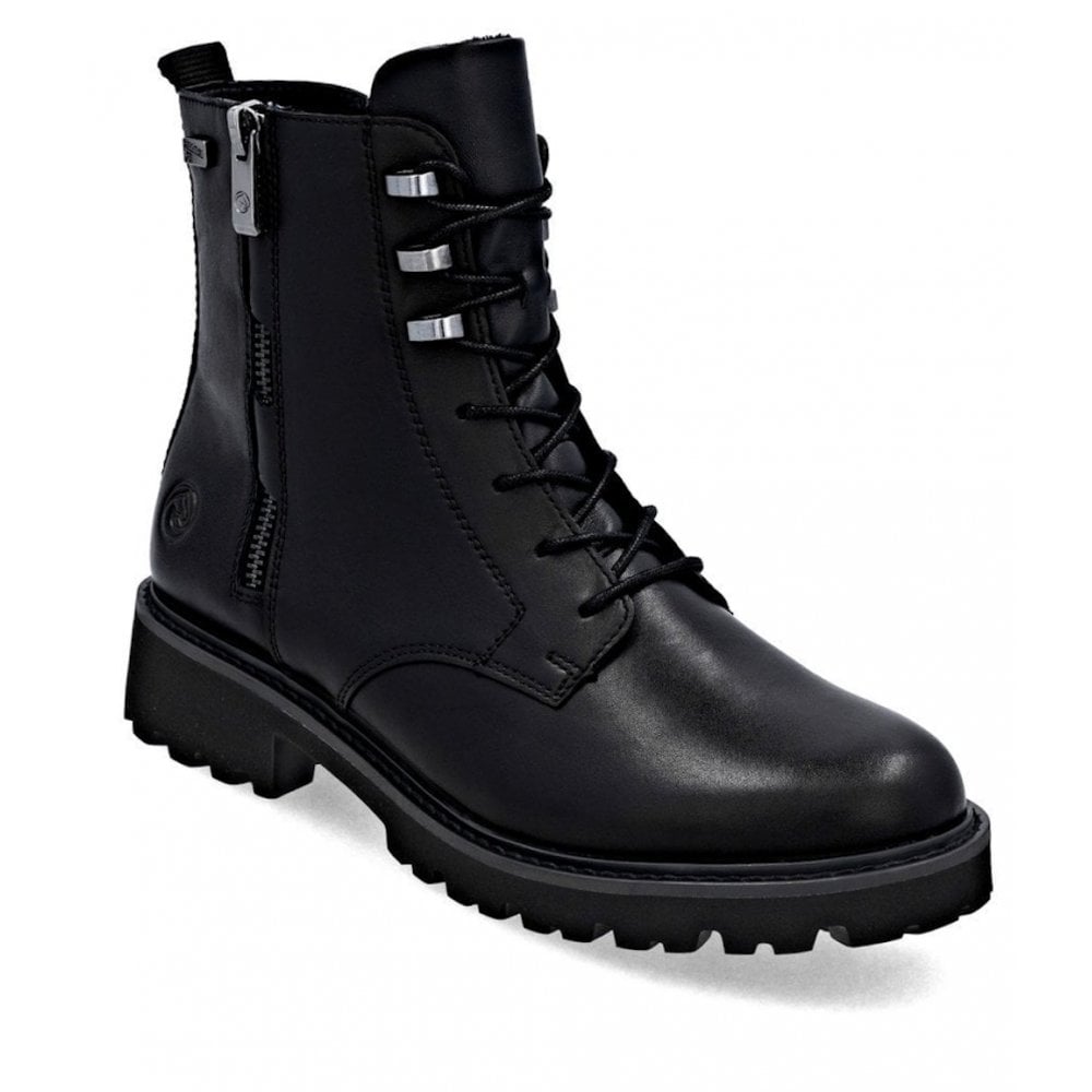 Remonte D8656 Zip/Lace-up boot - Black - image 001 |ww_colour=black|ww_order=001|