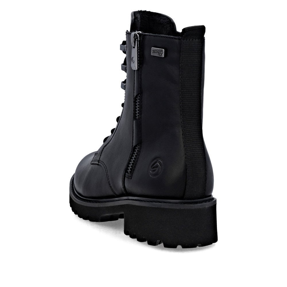 Remonte D8656 Zip/Lace-up boot - Black - image 006 |ww_colour=black|ww_order=006|