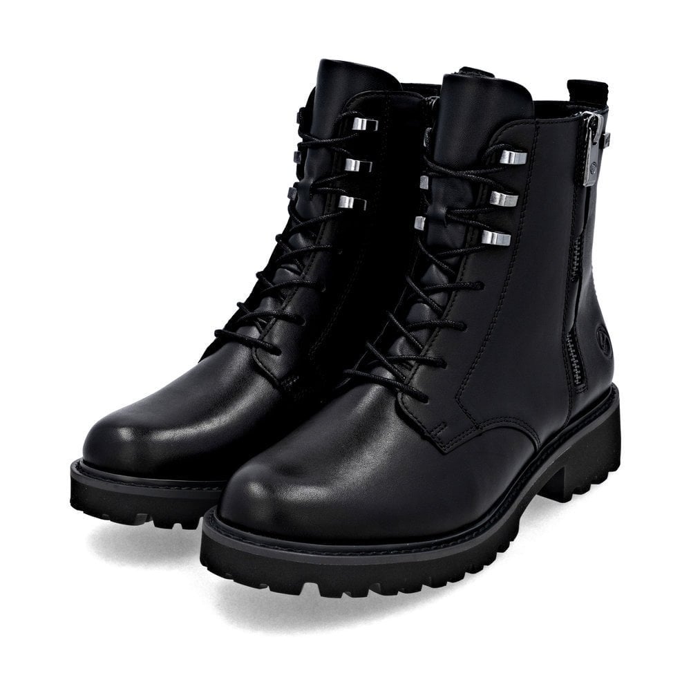 Remonte D8656 Zip/Lace-up boot - Black - image 008 |ww_colour=black|ww_order=008|